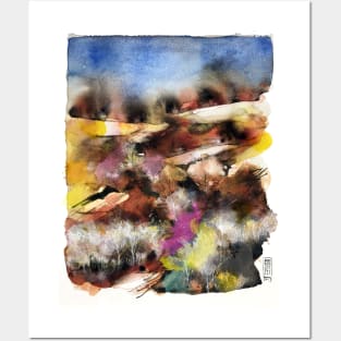 Abstract tuscan landscape Posters and Art